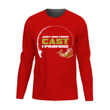 Just One More Cast Men Long Sleeve Shirt
